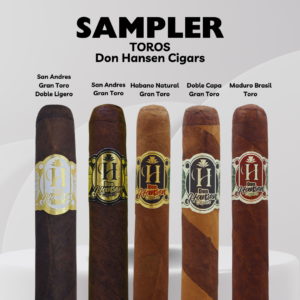 Sampler de 5 cigarros toros de Don Hansen Cigar